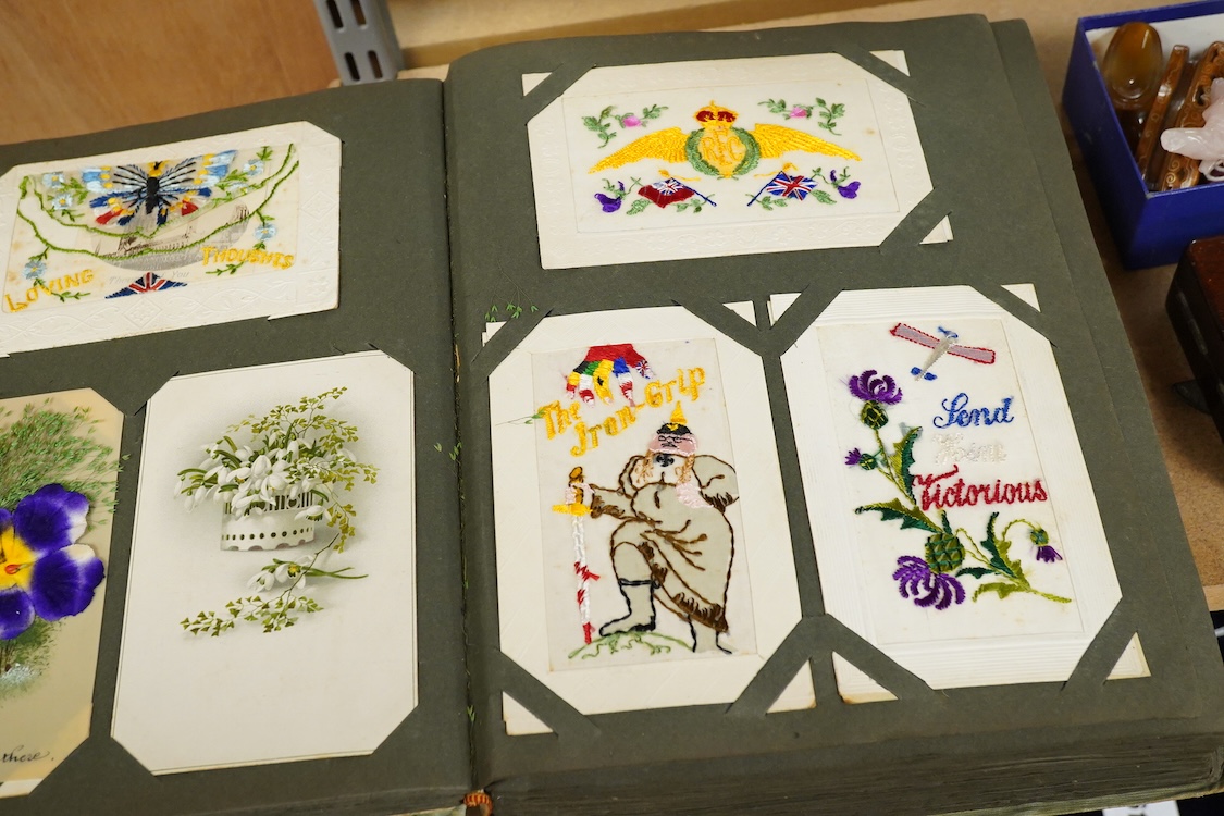 An album of Edwardian and later postcards